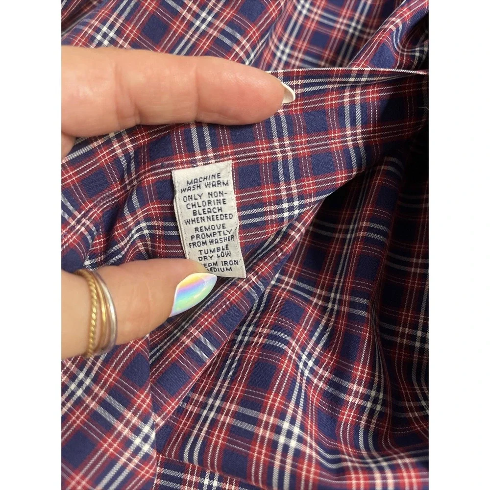 Polo Ralph Lauren Men's Blake Button Up Long Sleeve Red & Blue Plaid Sz XL